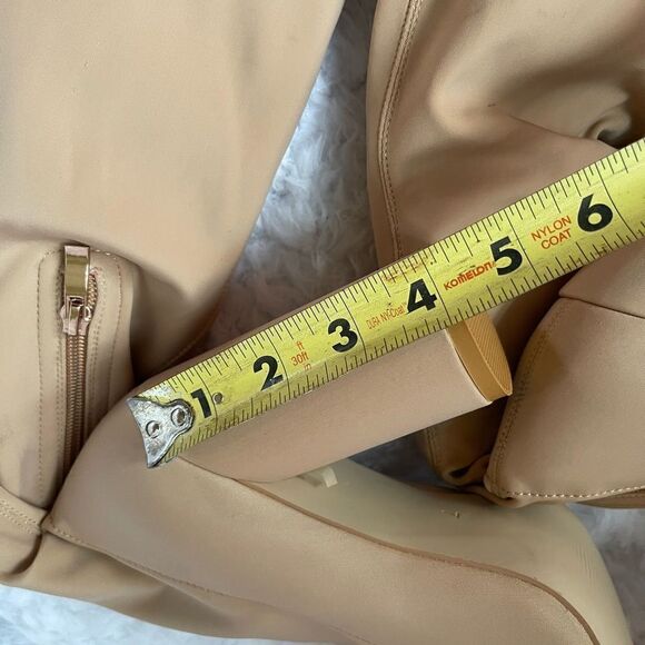 EGO over the knee tan stretchy boots with peep toe round 4”heels size7 - Picture 6 of 6